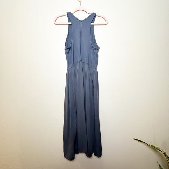 NWT Lou & Grey Mediamix Midi Racerback Dress Women Medium Ballet core minimalist - Picture 5 of 11